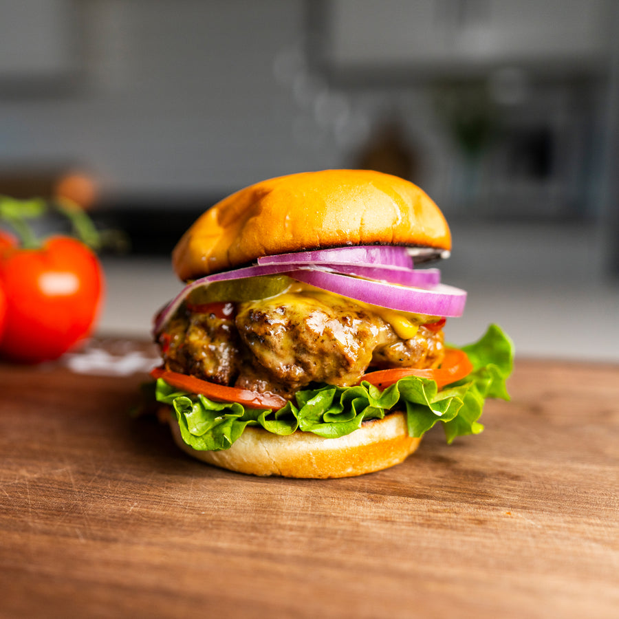 Hamburguesa clásica con molida 80/20